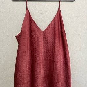 Express pink satin cami
